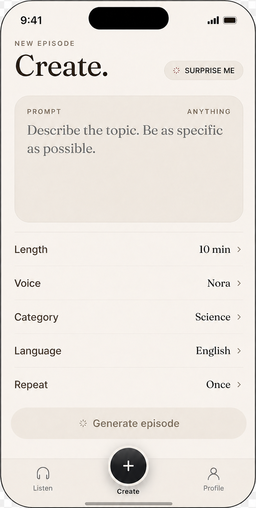 PodCats app screenshot