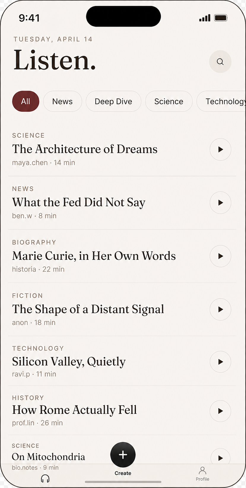 PodCats app screenshot